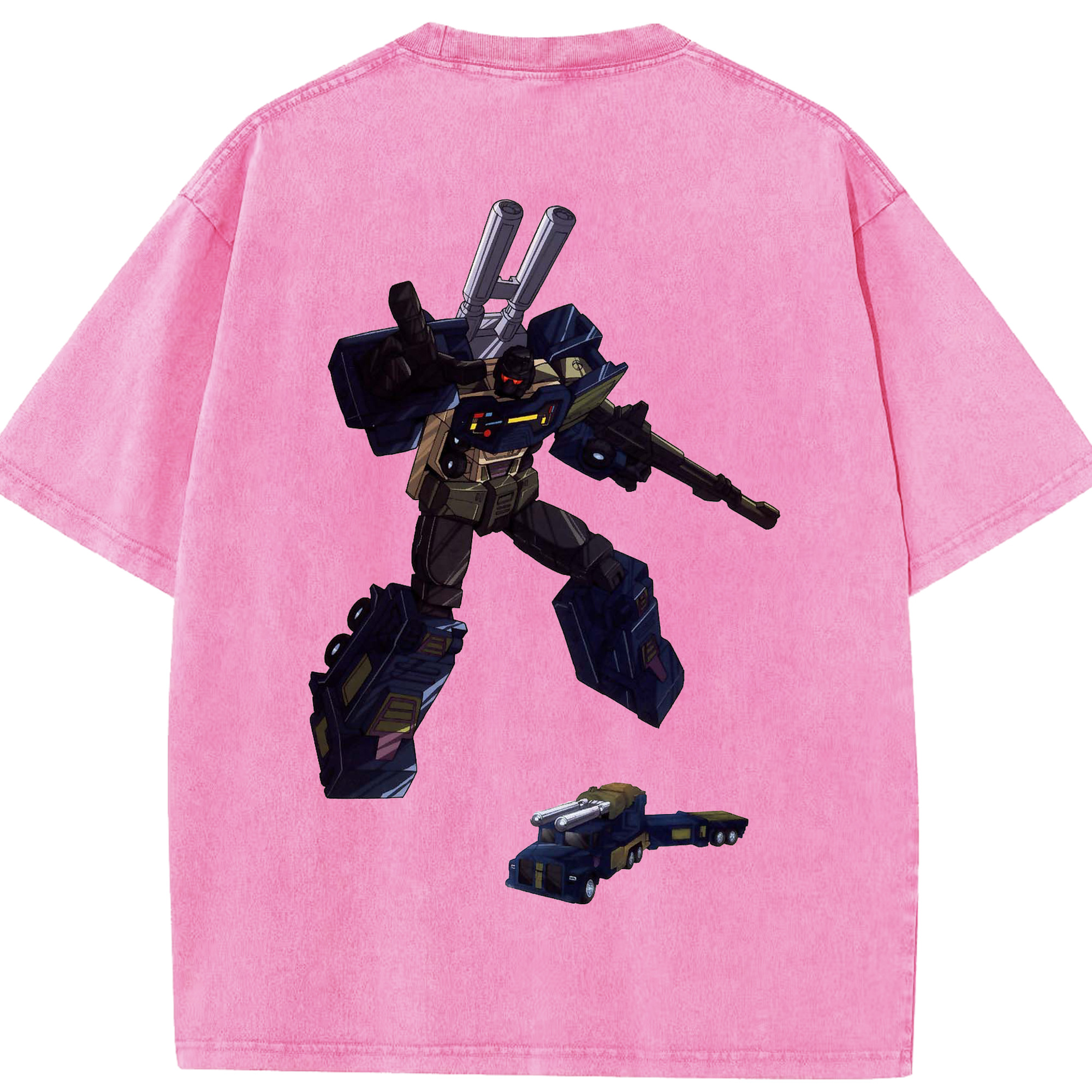 （画像用）  綿100% ヴィンテージ風 半袖Tシャツ（背面プリント）